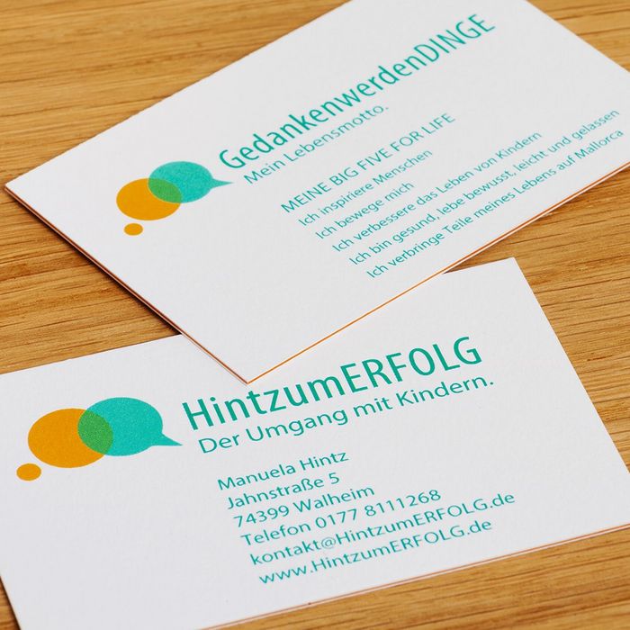 Logoentwicklung und Gestaltung Visitenkarte GOBIOdesign